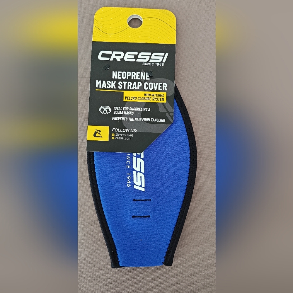 Cressi Blue Neoprene Mask Strap Cover
